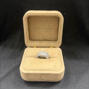 David Yurman Silver Multi-Band Ring Authentic